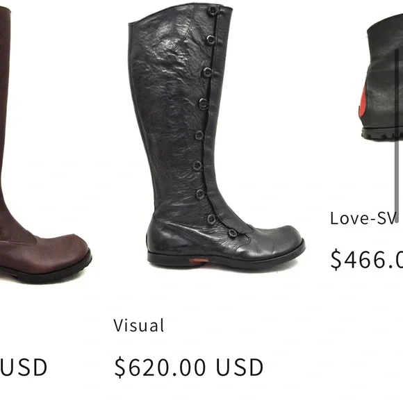 Womens CYDWOQ Handcrafted Vintage Brown Leather Boots Size 37.5/US 7.5 - Picture 8 of 10